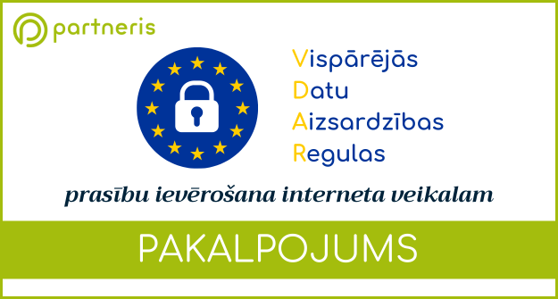 VDAR (GDPR) prasību ievērošana interneta veikalam