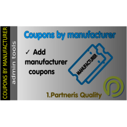 Coupons by Manufacturer for OpenCart 2.x