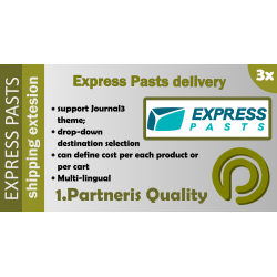 Latvijas Pasts Express Pasts Shipping Extension for OpenCart version 3.x