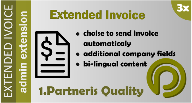Extended invoice (bi-lingual PDF invoice) for OpenCart 3x