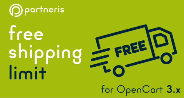 Free shipping limit for OpenCart 3.x