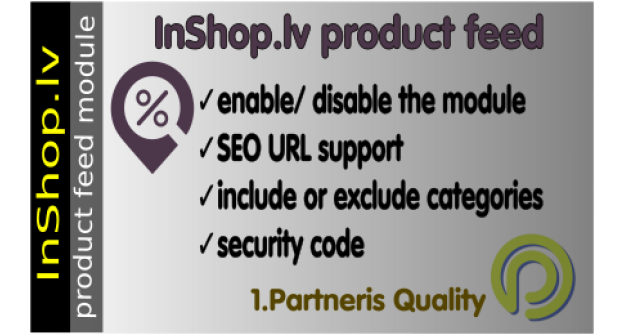 Inshop Product Feed for OpenCart 2.x