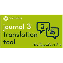 Journal 3 tēmas tulkošanas rīks - OpenCart paplašinājums