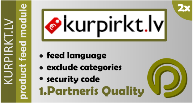 KurPirkt.lv Product Feed for Opencart versions 1.5.x and 2.x
