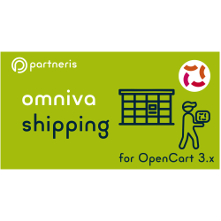 Omniva piegādes paplašinājums OpenCart 3.x versijām