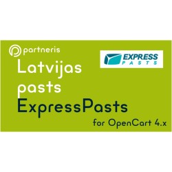 Latvijas Pasts Express Pasts Shipping Extension for OpenCart version 4.x