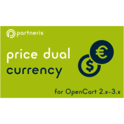 Price Dual Currency for OpenCart 1.5.x - 3.x 