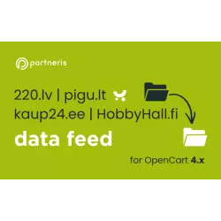 220.lv | pigu.lt | kaup24.ee| HobbyHall.fi datu padeves paplašinājums OpenCart 4.x versijām