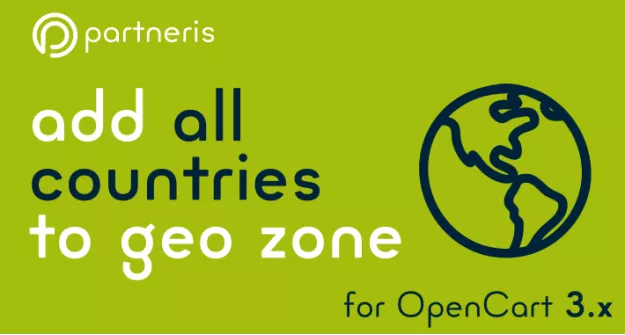 Add all countries to geo zone for OpenCart 3.x