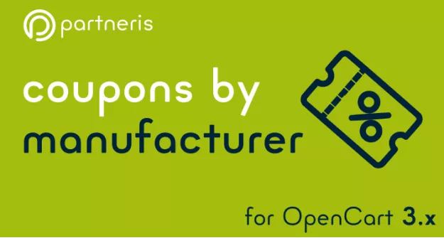 Kuponi pēc ražotāja | paplašinājums OpenCart 3.x versijām