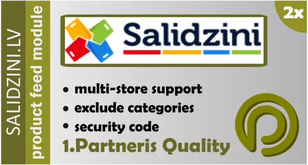 Salidzini.lv Product Feed for OpenCart 2.x