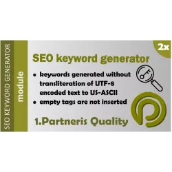 SEO URL un atslēgvārdu ģenerēšanas modulis OpenCart 2.x versijām